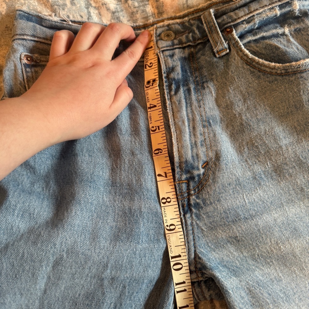 Abercrombie & Fitch The 90s Straight Ultra High Rise Jeans Size 24 S Vent Hem - Picture 14 of 16